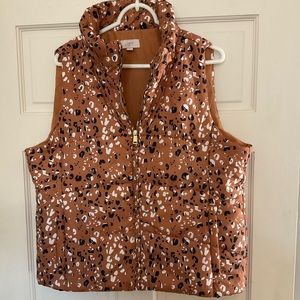 LOFT Puffer Vest Multi-color Large